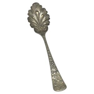 Antique Decorative Silver Serving Spoon​